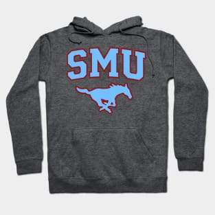 SMU Maroon Logo & Blue Peruna Hoodie